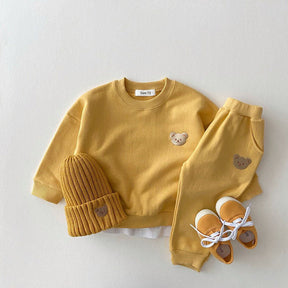 Kids Bear Jogging Set | Comfy Sweatshirt, Pants & Hat