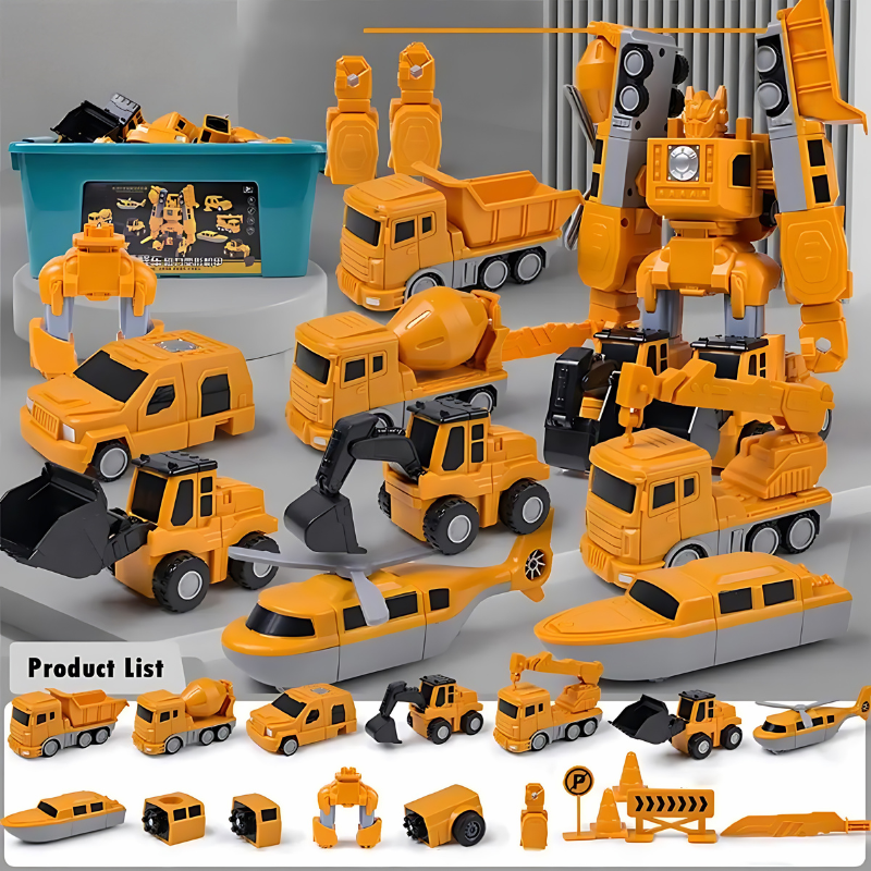 Transforming Robot Toy | Magnetic Building Set for Kids