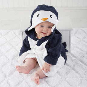 Baby Bathrobe for Toddlers | Soft Absorbent Cotton with Animal Design