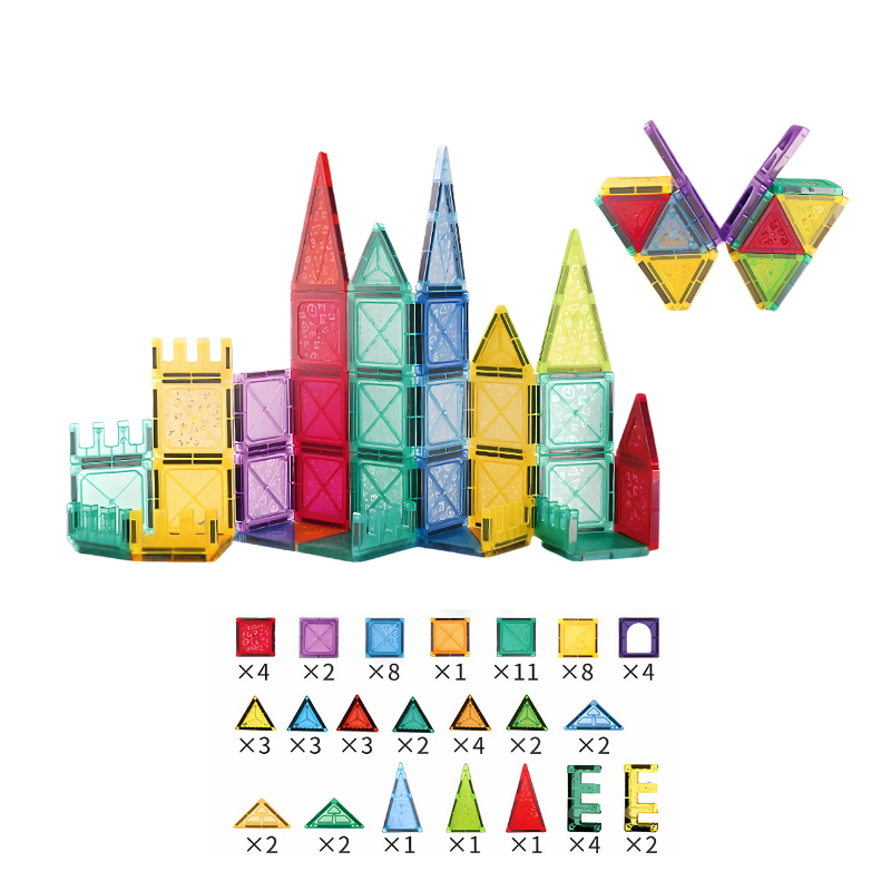 Magnetic Building Blocks Set | Stimulates Creativity and Learning