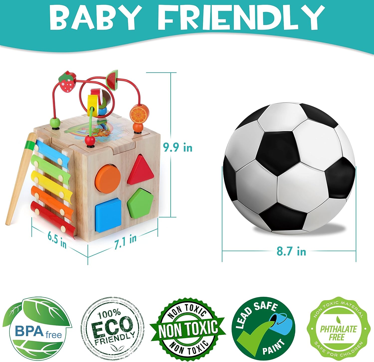 Activity Cube for Toddlers | 8 Educational Games for Fun