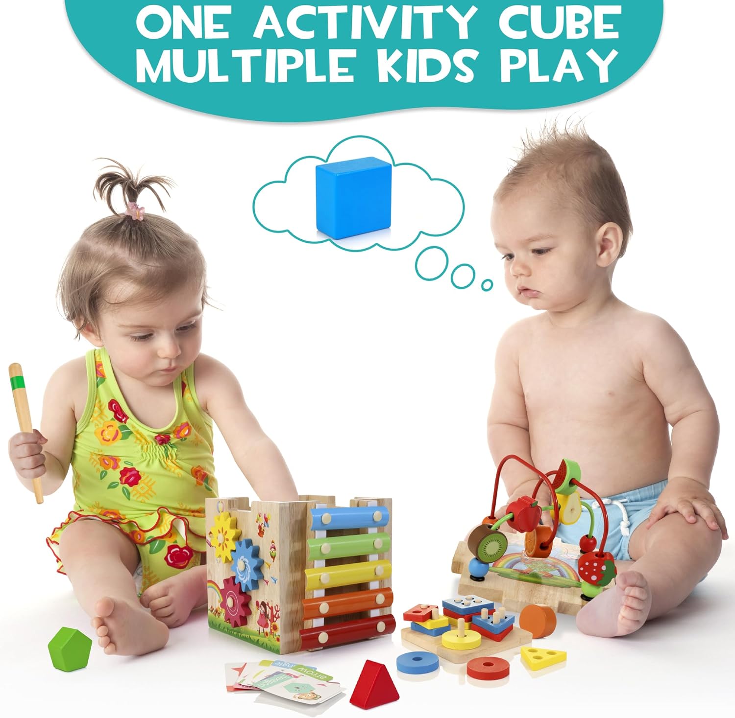Activity Cube for Toddlers | 8 Educational Games for Fun
