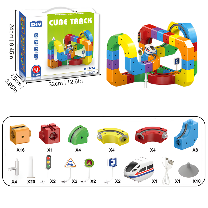 Creative Racing Track Set | Stimulates Skills and Endless Fun