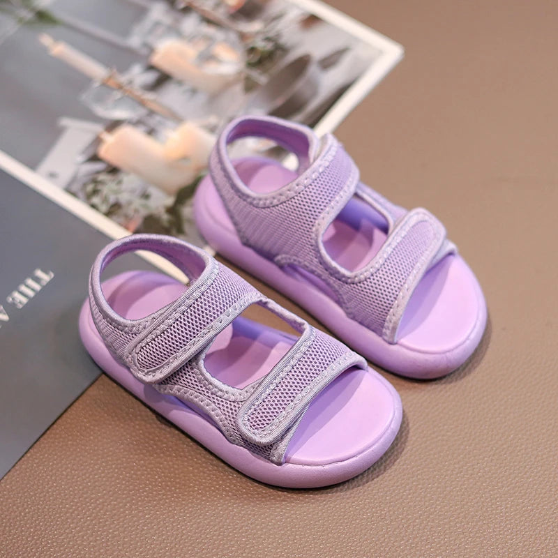 Kids Breathable Sandals | Stylish Purple Comfort for All-Day Play