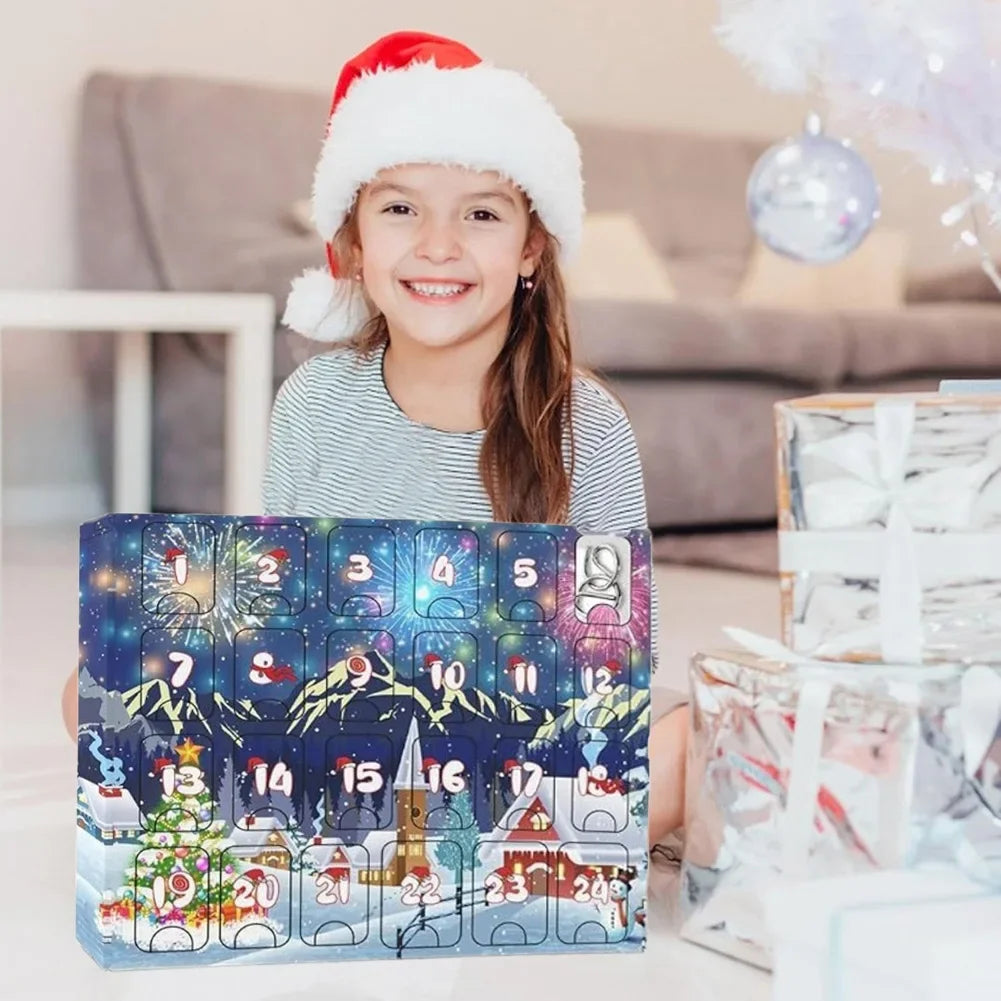 Metal Advent Calendar Puzzles | 24-Day Fun Countdown Challenge