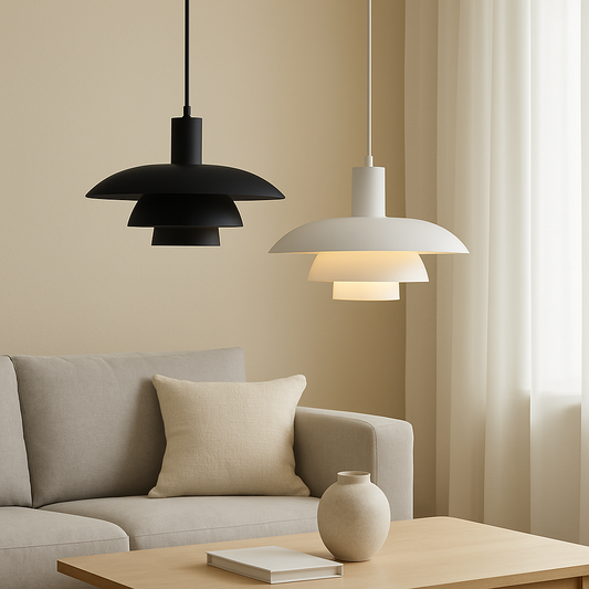 Danish Pendant Light | Scandinavian Elegance with LED Glow