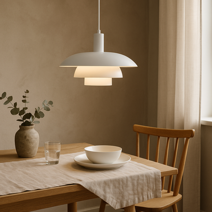 Danish Pendant Light | Scandinavian Elegance with LED Glow