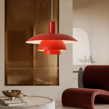 Danish Pendant Light | Scandinavian Elegance with LED Glow