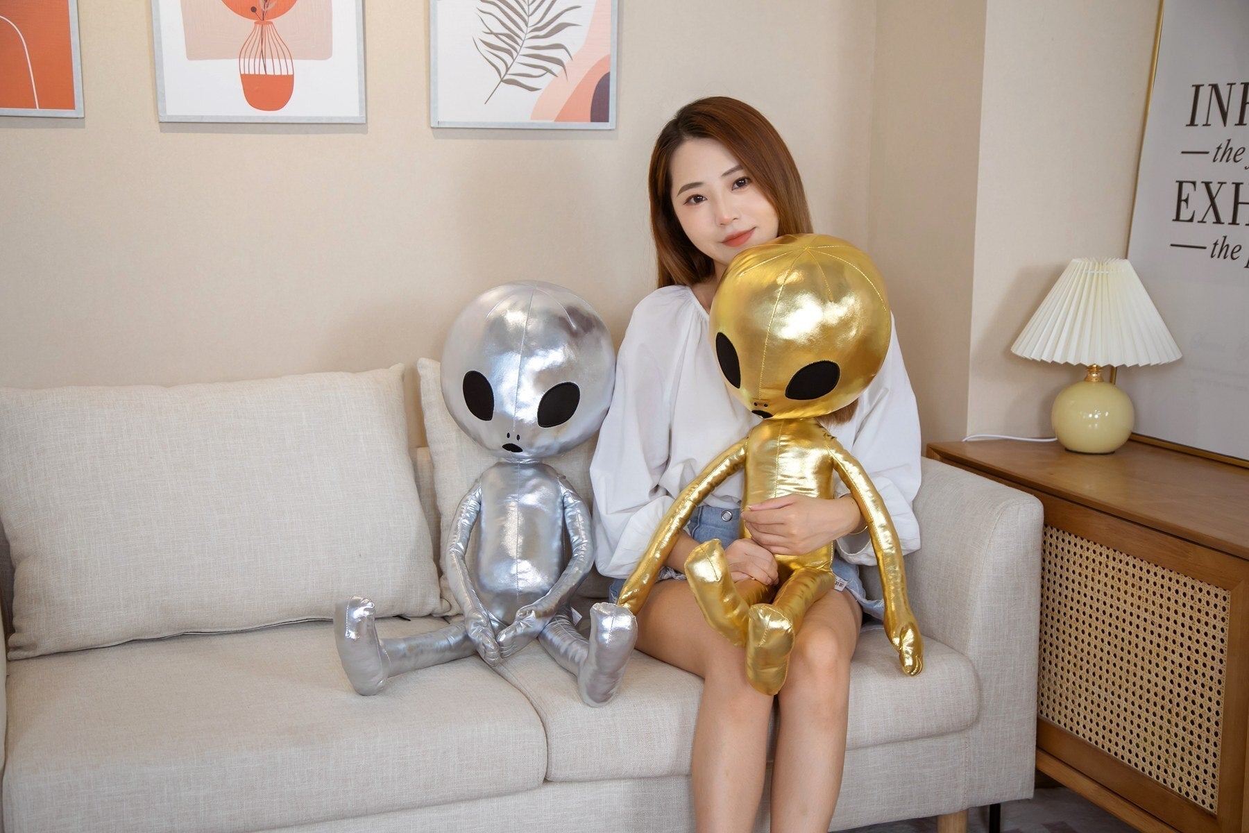 Alien Plush Backpack Toy | Soft, Cuddly Companion for Kids