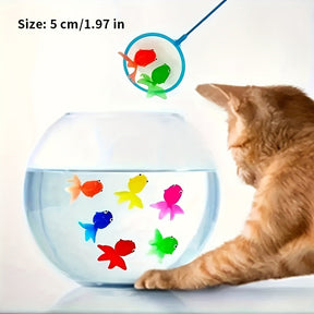 Floating Rubber Fish Toys | Colorful 12-Pack for Bath Fun