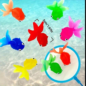 Floating Rubber Fish Toys | Colorful 12-Pack for Bath Fun