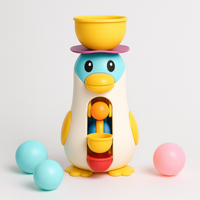 Penguin Bath Toy | Interactive Waterfall Activity Center