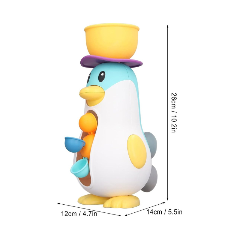 Penguin Bath Toy | Interactive Waterfall Activity Center