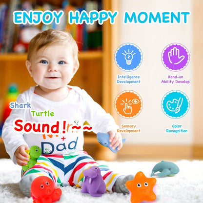 Floating Bath Toys for Toddlers | Safe, Colorful Animal Set