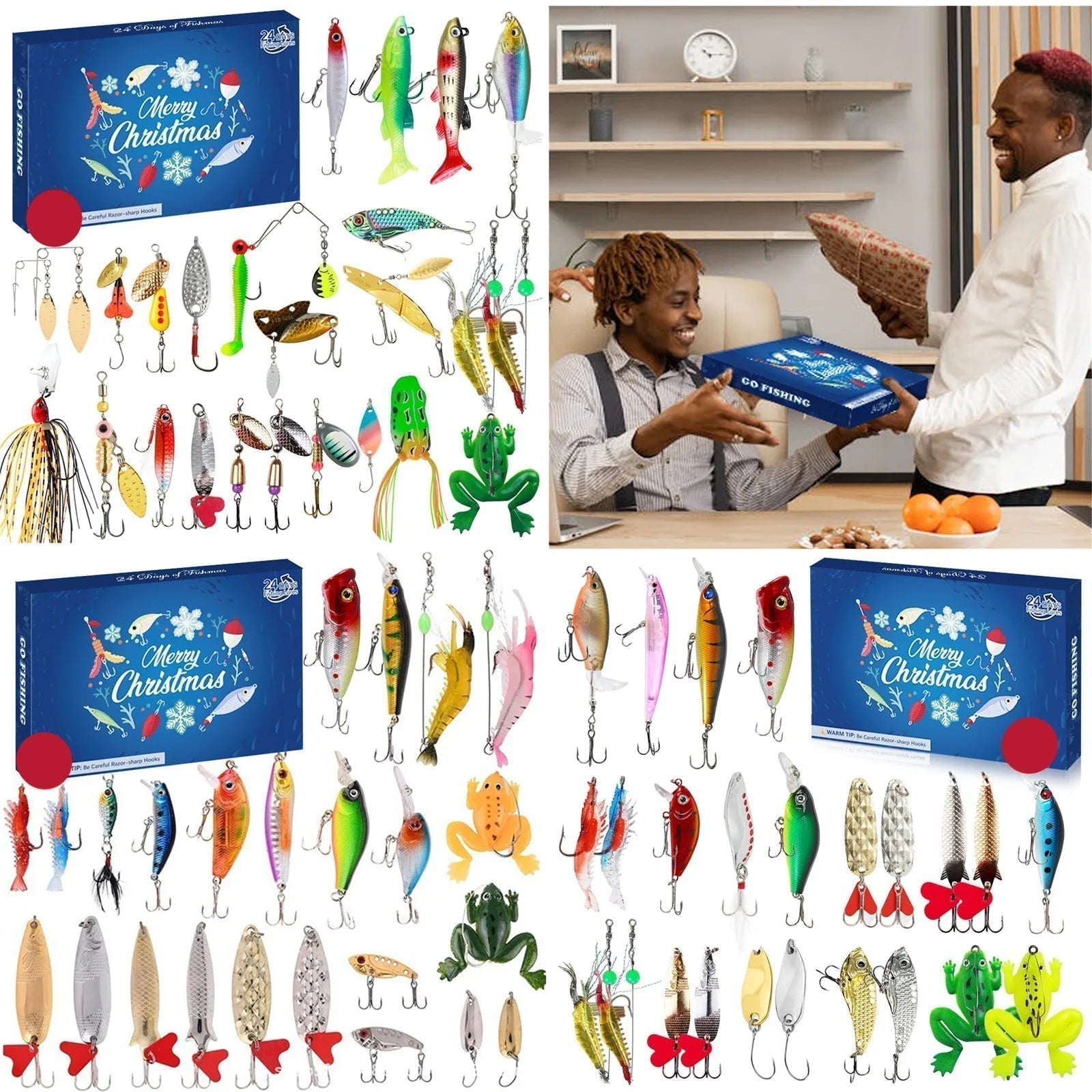 Fishing Advent Calendar | Waterproof Compact Gift with 24 Surprises