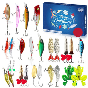 Fishing Advent Calendar | Waterproof Compact Gift with 24 Surprises