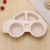 Kids Car Dinner Set | Eco-Friendly Divided Plate for Fun Meals