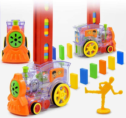 Automatic Domino Train Set | 100 Piece Safe Fun Toy