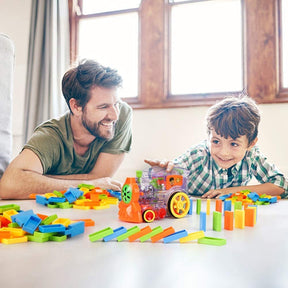 Automatic Domino Train Set | 100 Piece Safe Fun Toy