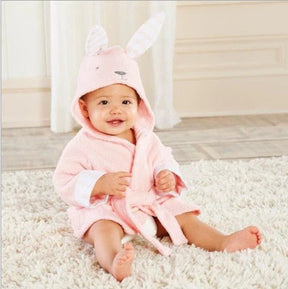 Baby Bathrobe for Toddlers | Soft Absorbent Cotton with Animal Design
