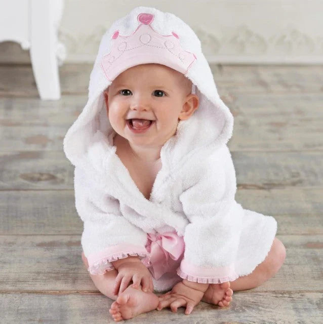 Baby Bathrobe for Toddlers | Soft Absorbent Cotton with Animal Design