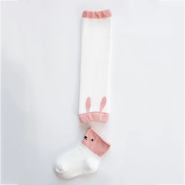 Baby Leg Warmers | Colorful Cartoon Designs for Comfort