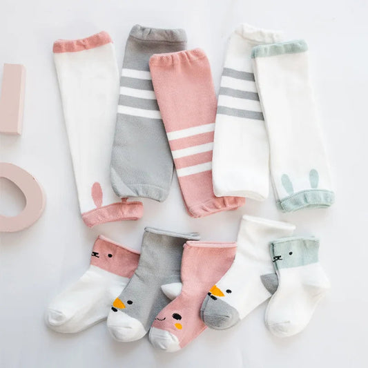 Baby Leg Warmers | Colorful Cartoon Designs for Comfort