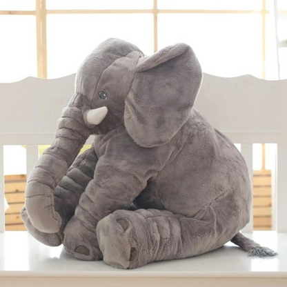 Plush Elephant Cuddle Pillow | Soft & Safe Snuggling Companion