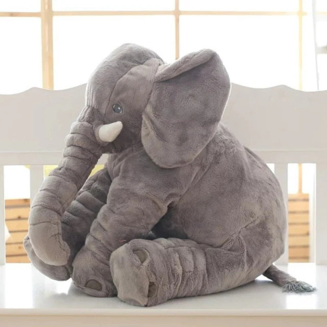 Plush Elephant Cuddle Pillow | Soft & Safe Snuggling Companion