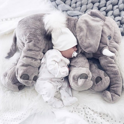 Plush Elephant Cuddle Pillow | Soft & Safe Snuggling Companion