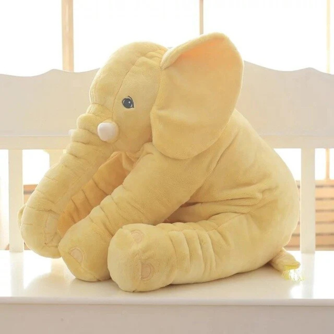 Plush Elephant Cuddle Pillow | Soft & Safe Snuggling Companion