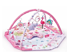 Baby Play Mat Set | 8-in-1 Soft Washable with Sensory Toys