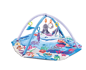 Baby Play Mat Set | 8-in-1 Soft Washable with Sensory Toys