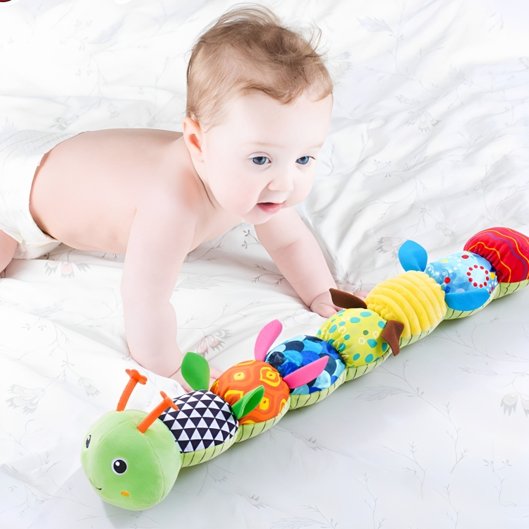 Musical Caterpillar Sensory Toy | Soft Plush Fabric for Infants