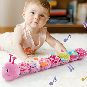 Musical Caterpillar Sensory Toy | Soft Plush Fabric for Infants