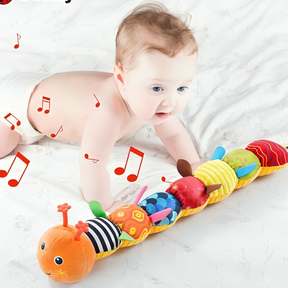 Musical Caterpillar Sensory Toy | Soft Plush Fabric for Infants