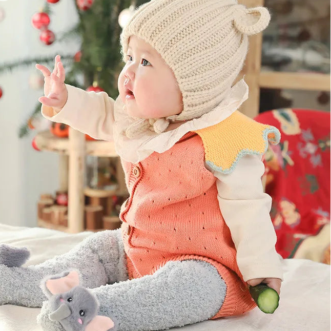 Anti-Slip Baby Socks | Warm Cotton for 0-3 Years