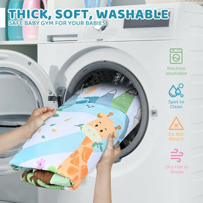 Baby Play Mat with Toys | Soft, Breathable, Washable Design