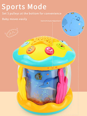 Ocean World Tummy Time Projector | BPA-Free, Portable Sensory Device