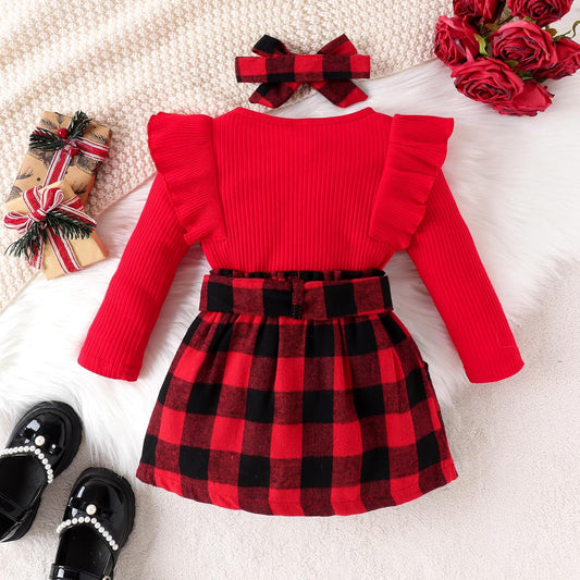 Knitted Turtleneck Skirt Set | Warm Cotton Outfit for Winter