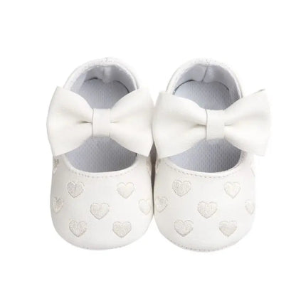 Non-Slip Baby Walking Shoes | Breathable Material with Bow Design
