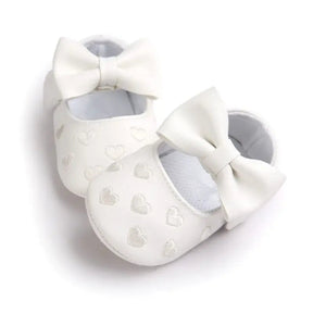 Non-Slip Baby Walking Shoes | Breathable Material with Bow Design