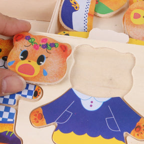 Dress-Up Puzzle Toy | Interchangeable Outfit Pieces for Imaginative Play