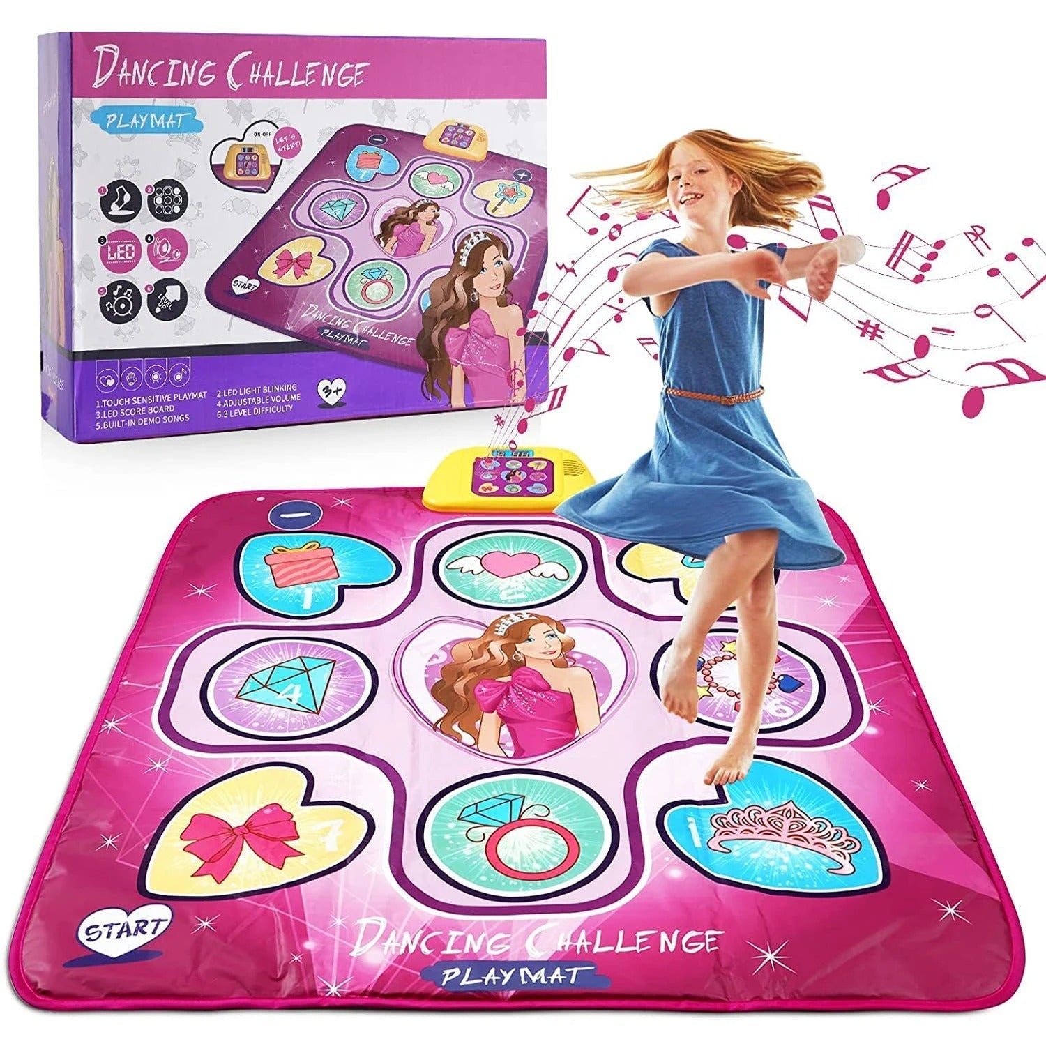Interactive Dance Mat for Kids | Engaging Lights and Music Games