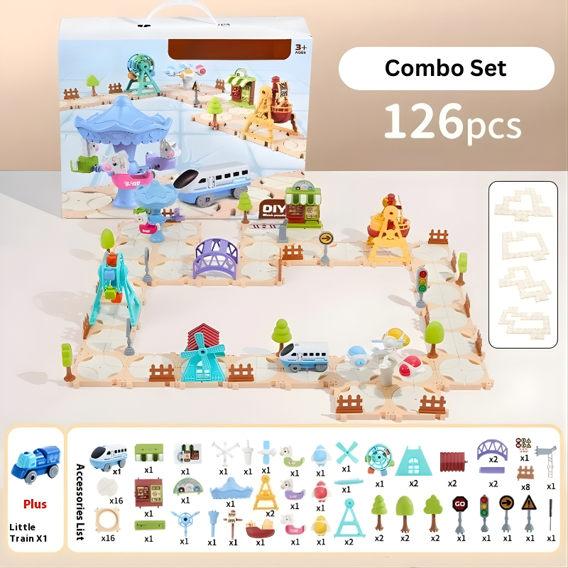 Creative Puzzle Track Set | Montessori-Inspired Learning Toy