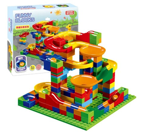 Marble Track Building Set | 168 Pieces for Creative Fun