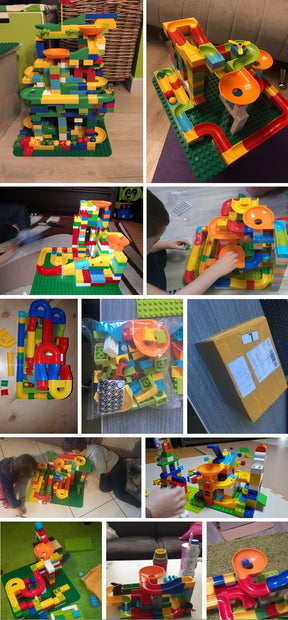 Marble Track Building Set | 168 Pieces for Creative Fun