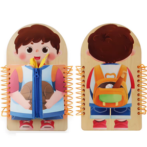 Wooden Activity Board for Toddlers | Develops Fine Motor Skills and Independence