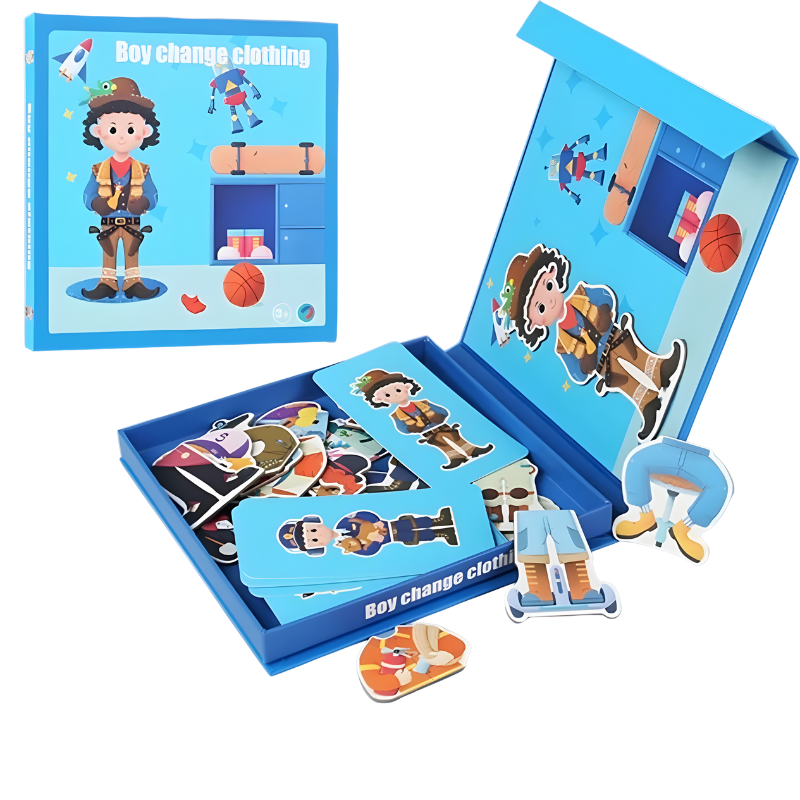 Magnetic Puzzle Set for Kids | Eco-Friendly Learning and Fun