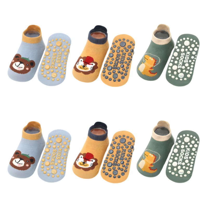 Non-Slip Baby Socks | Soft Cotton Comfort with Cute Designs